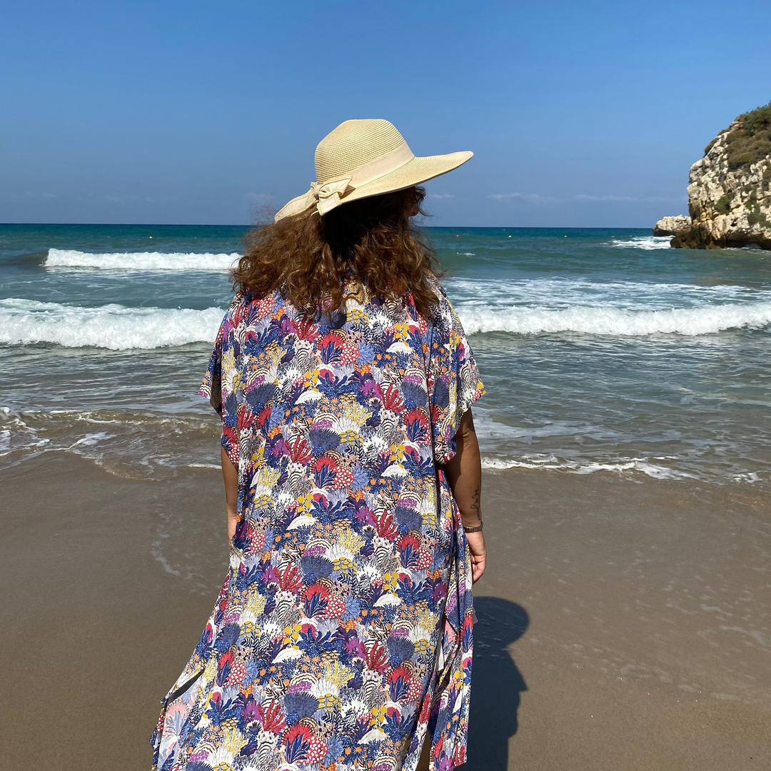 Floral Blue Tunic