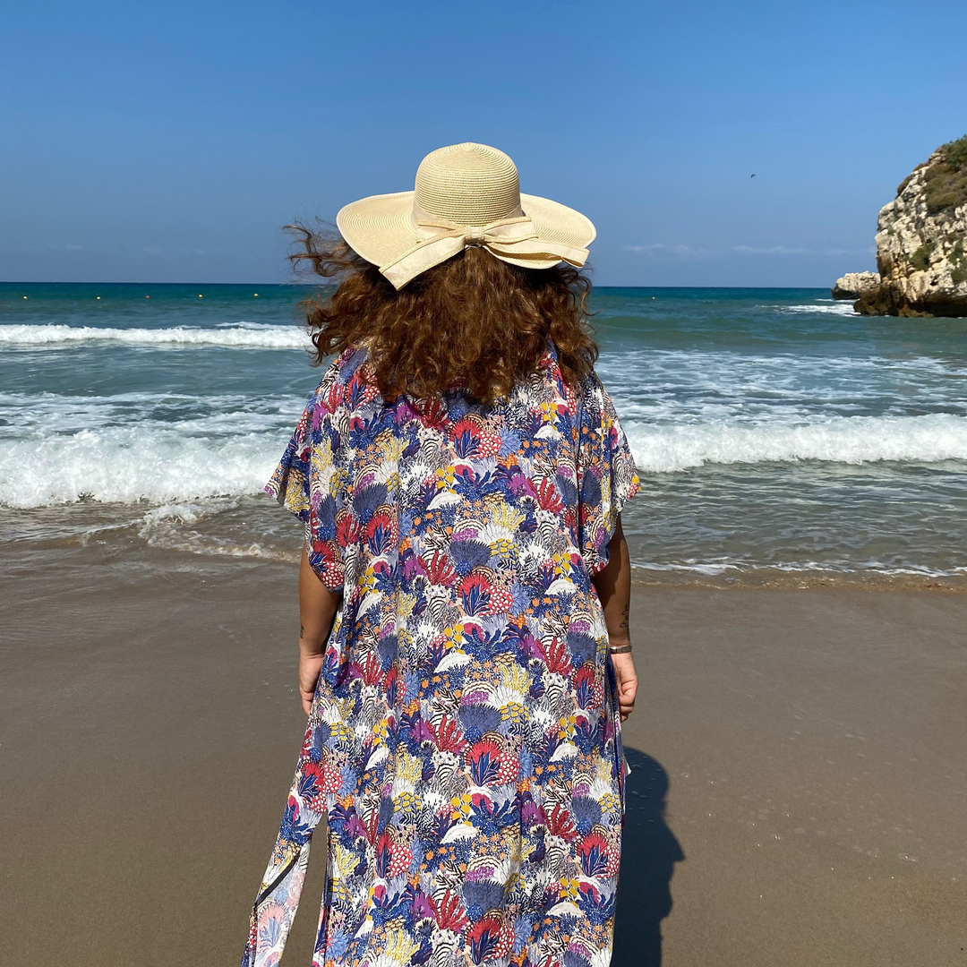 Floral Blue Tunic