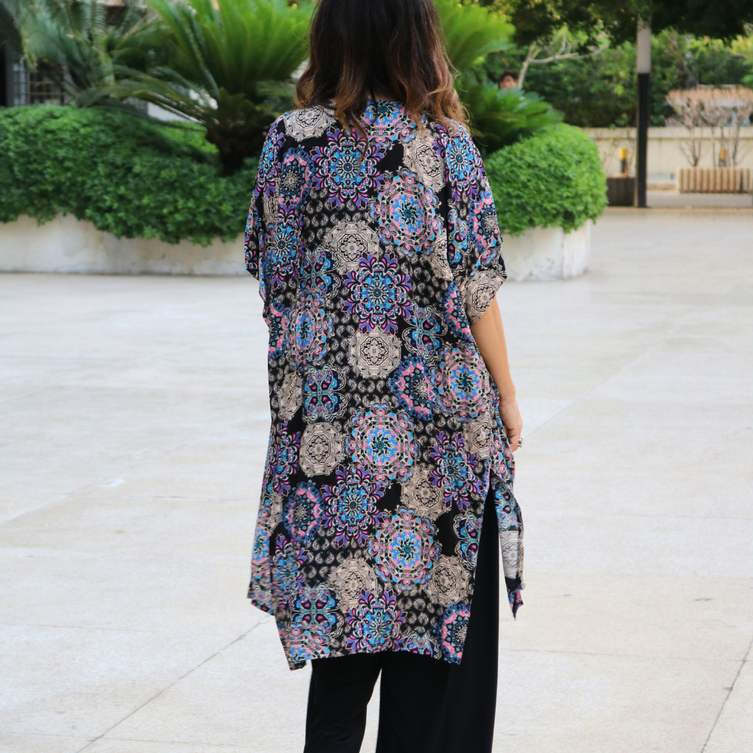 MultiColor Oriental Design Tunic