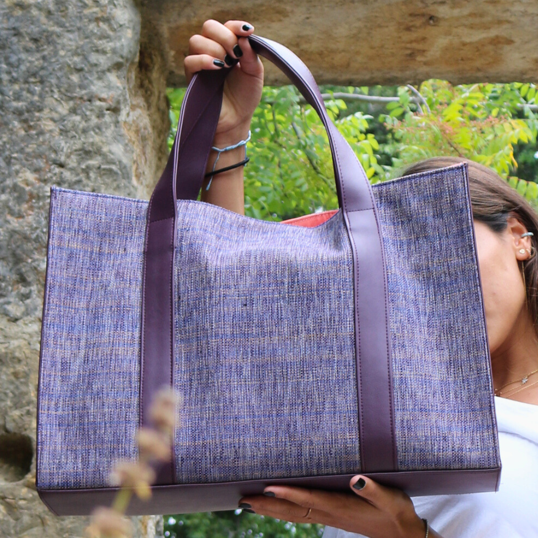 Purple Canvas Tote