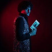 Arabic Silver Embroidery, Black Jukh - Long