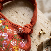 Nam - Orange and Floral Embroidery