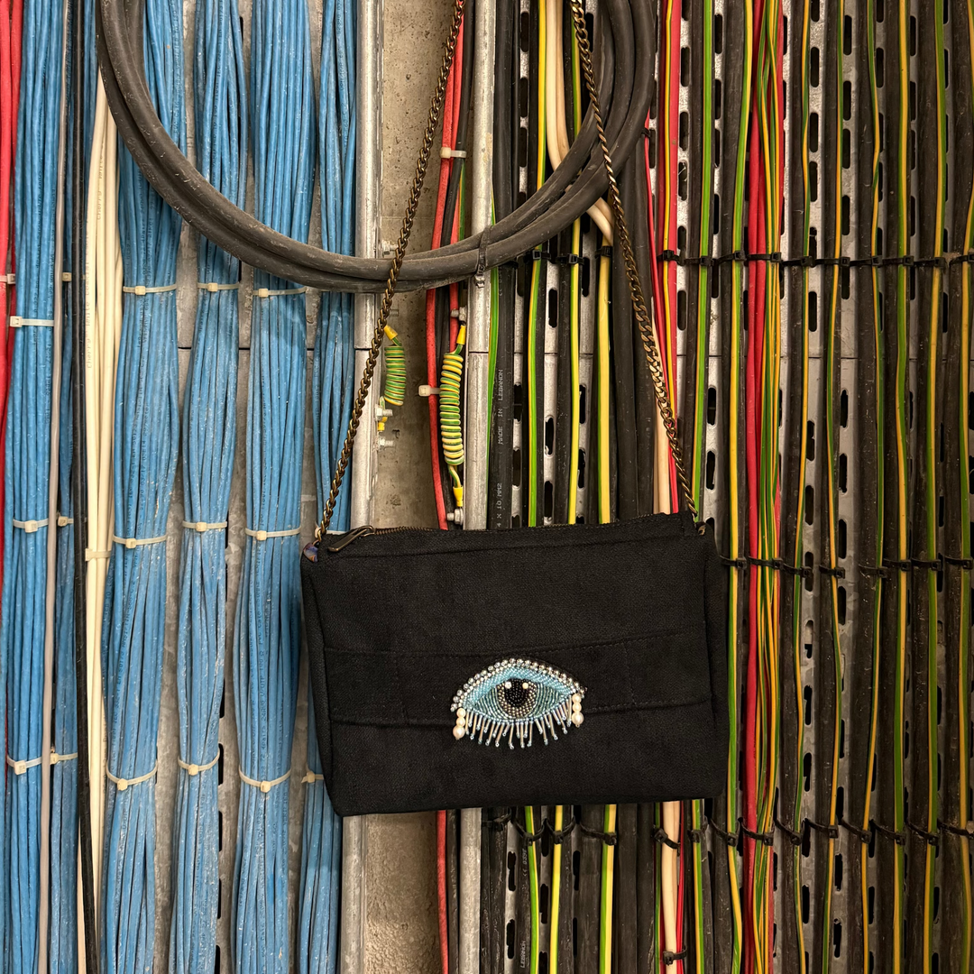 Black with Eye Embroidery