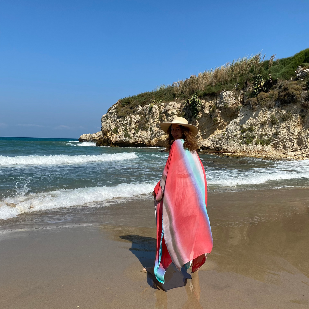 Red, Blue, White, Pink, Green Gradient