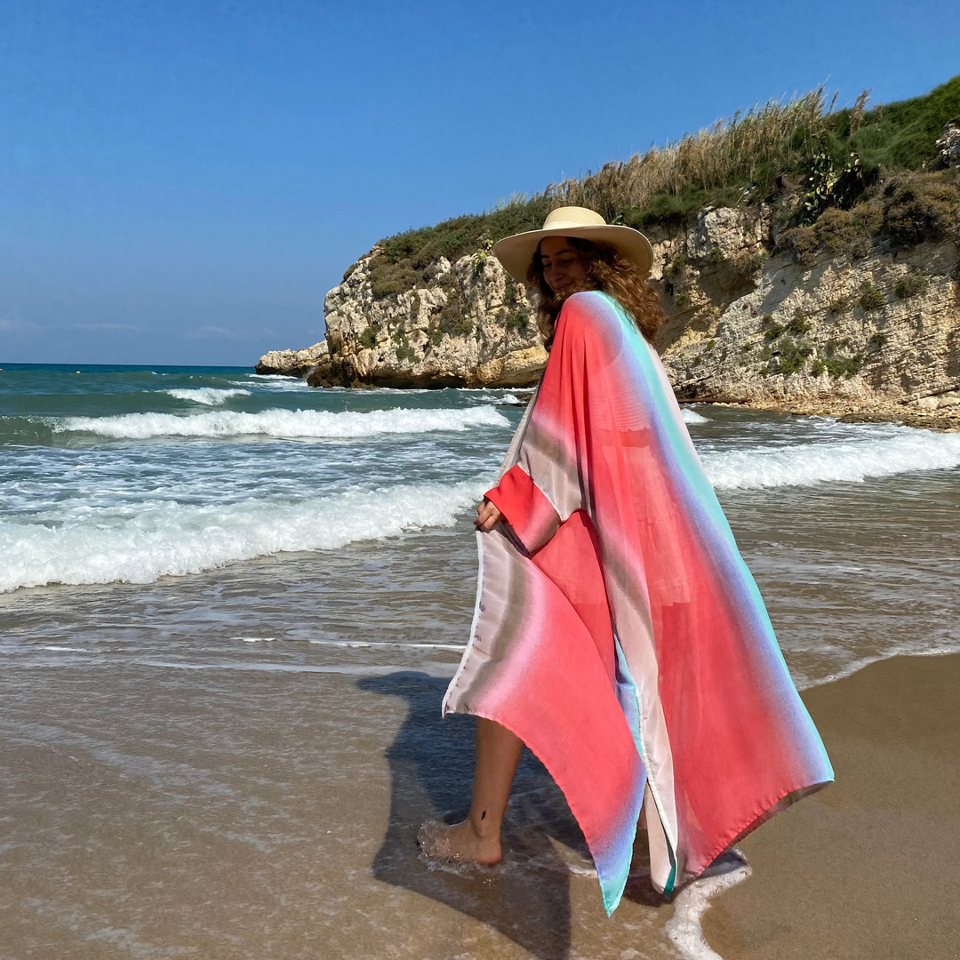 Red, Blue, White, Pink, Green Gradient