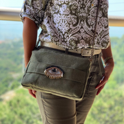 Light Green with Eye Embroidery