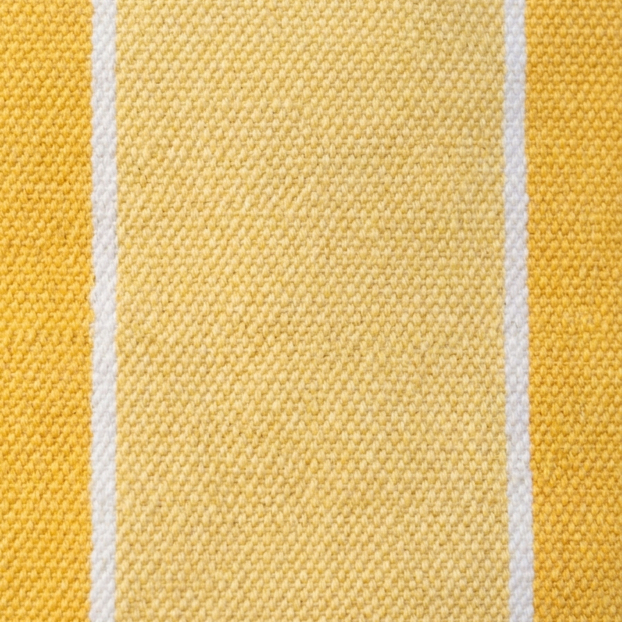Diane - Yellow & White Striped with Rope Handle