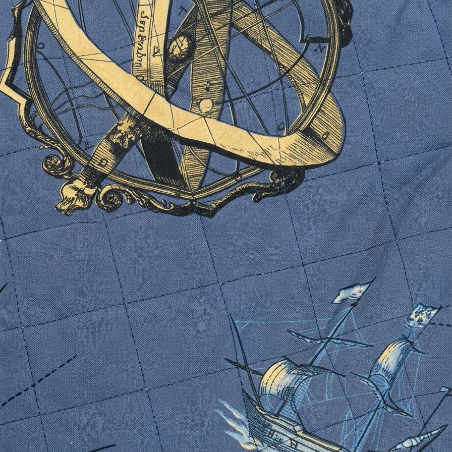 Dianne - Navy with Compass and Sailboat