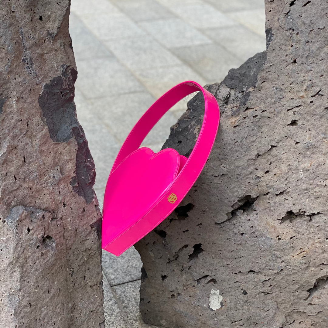 Fuchsia Heart Baguette
