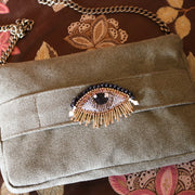 Light Green with Eye Embroidery