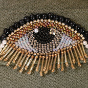 Light Green with Eye Embroidery