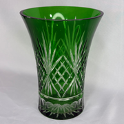 Egermann Hand-Decorated Vase - Green (large)