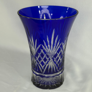 Egermann Hand-Decorated Vase - Blue (large)
