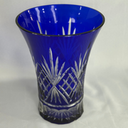 Egermann Hand-Decorated Vase - Blue (large)