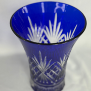 Egermann Hand-Decorated Vase - Blue (large)