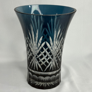 Egermann Hand-Decorated Vase - Blue-Grey (large)