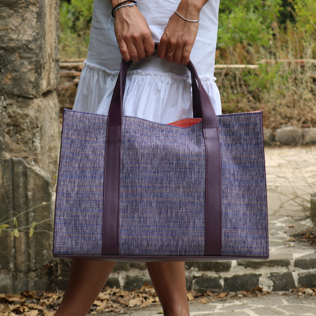 Purple Canvas Tote